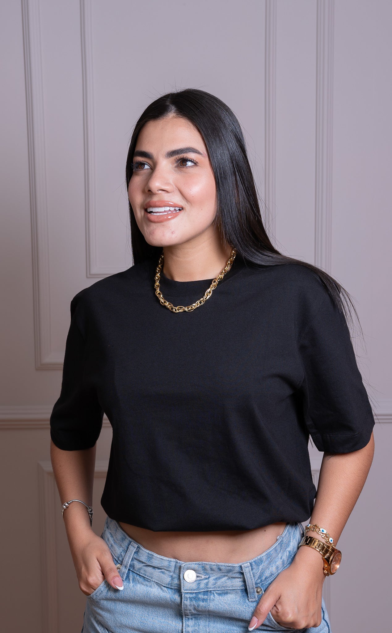 Camiseta Premium – Tela Suave y Cómoda, 100% Algodón Color Negro