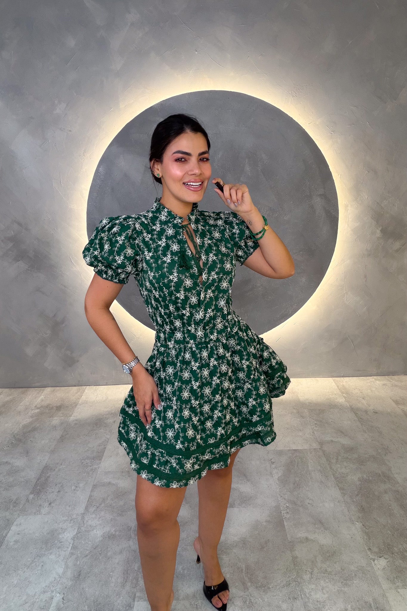 VESTIDO AMERICANO REF: MD2541M VERDE