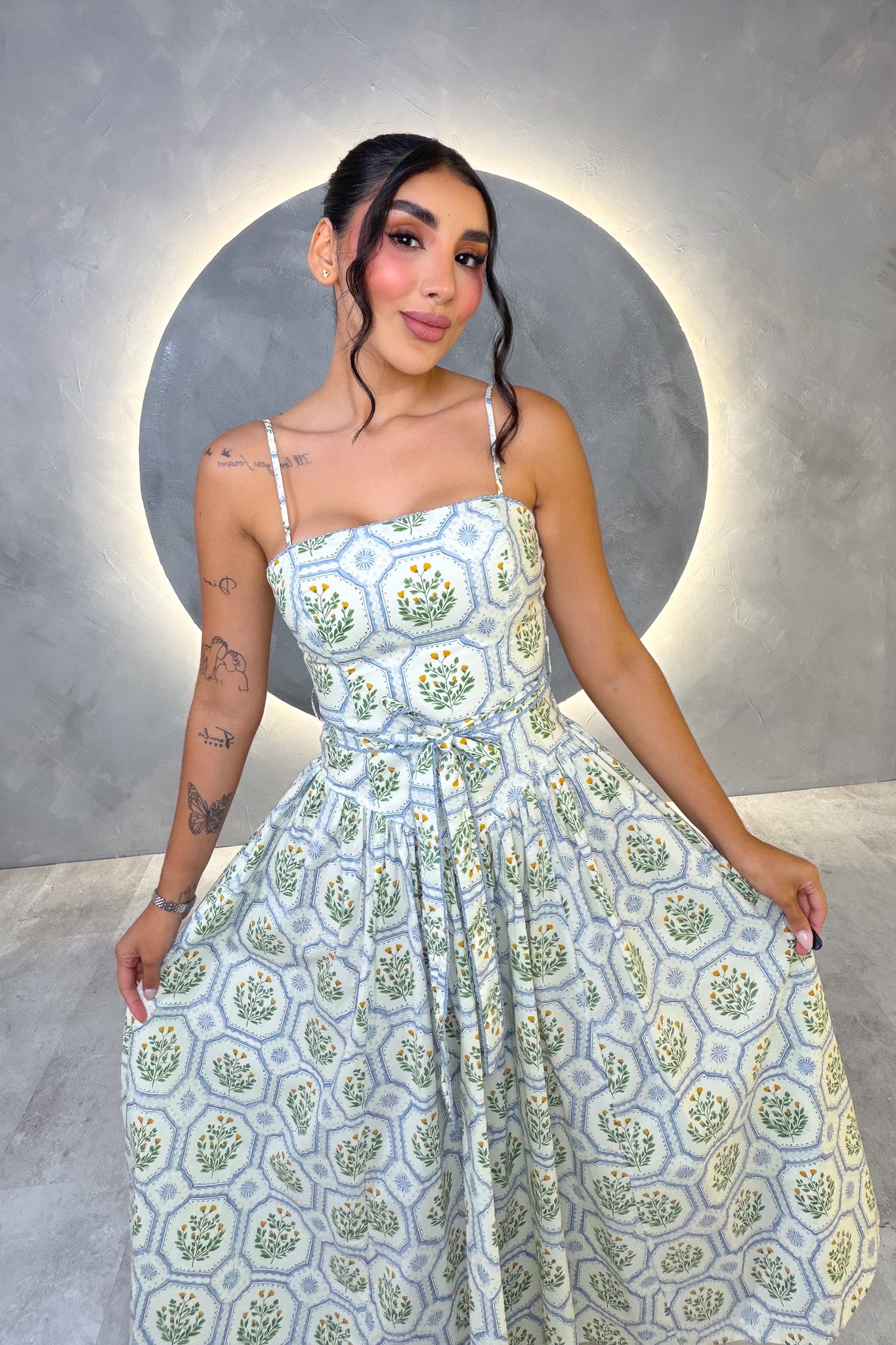 VESTIDO AMERICANO REF: MD6856 AZUL