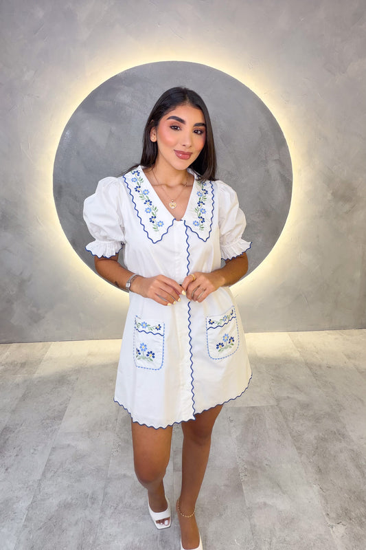 VESTIDO AMERICANO REF:MD6496 AZUL
