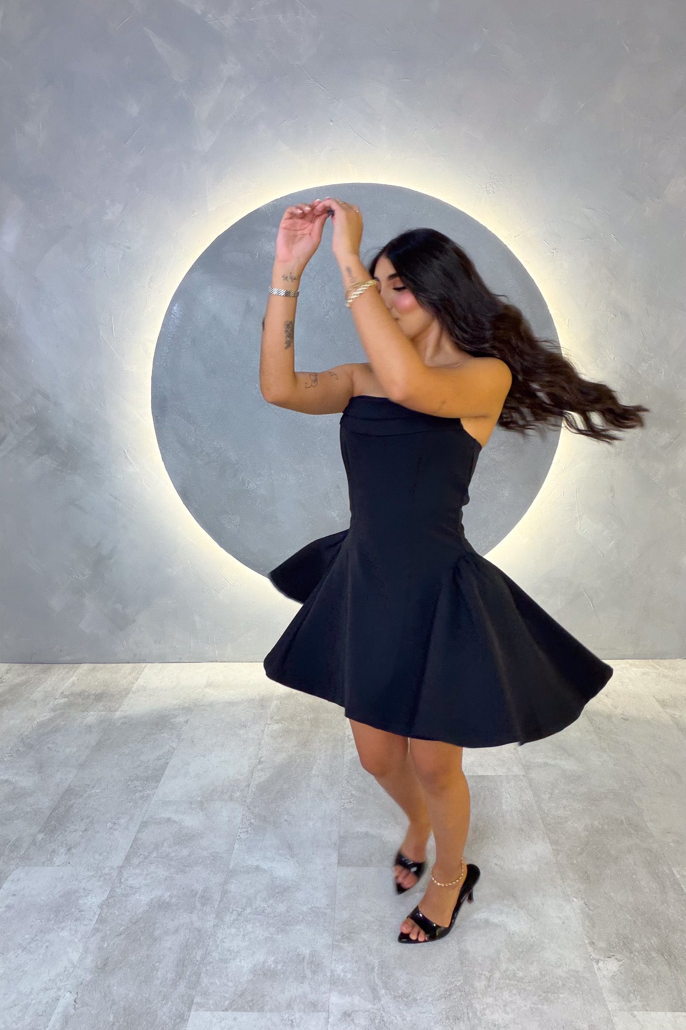 VESTIDO AMERICANO REF: LD12593 NEGRO