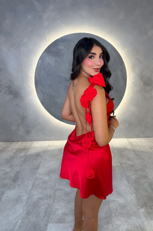 VESTIDO AMERICANO REF: LD12603 ROJO