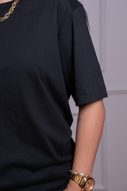 Camiseta Premium – Tela Suave y Cómoda, 100% Algodón Color Negro