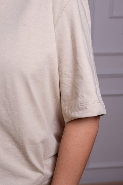 Camiseta Premium – Tela Suave y Cómoda, 100% Algodón Color Beige