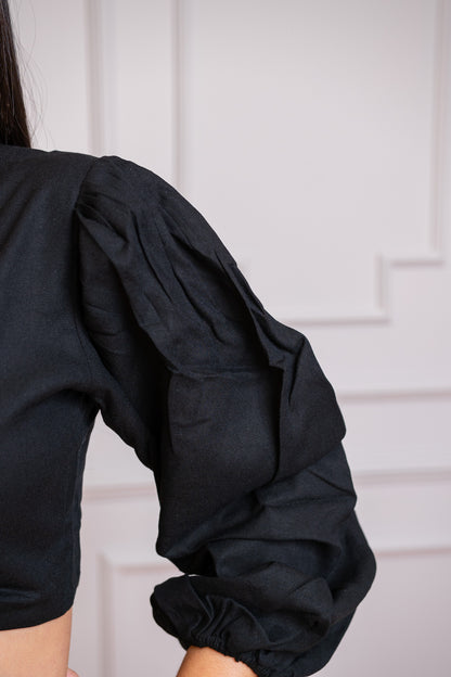 Vestido en Lino Suave color negro – Ligero, elegante y siempre en tendencia