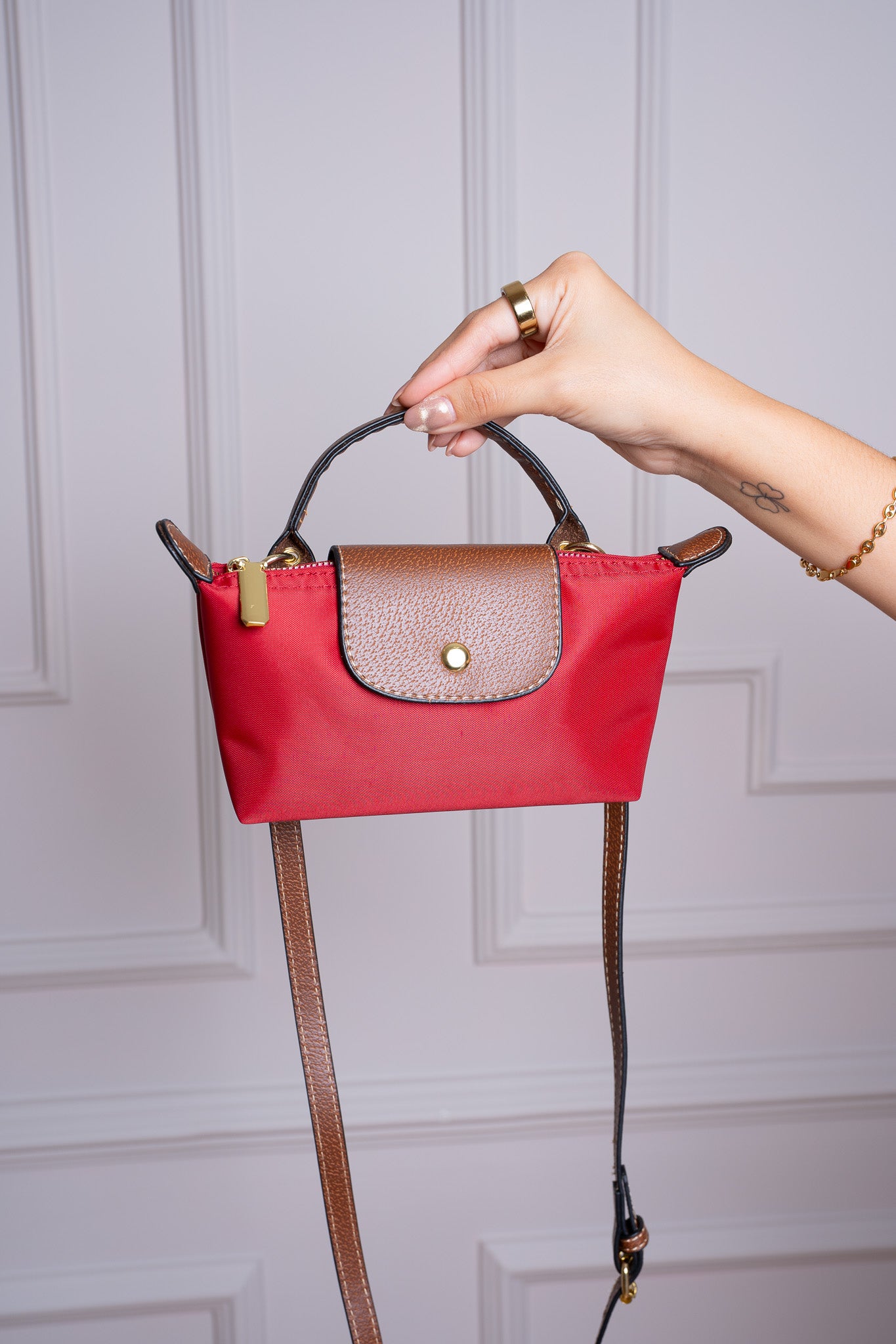 Mini Bolso “Chic París” – Rojo Pasión