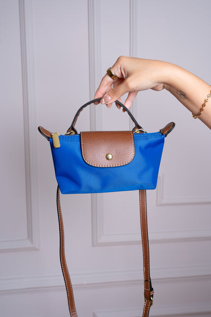 Mini Bolso “Chic París” – Azul Radiante