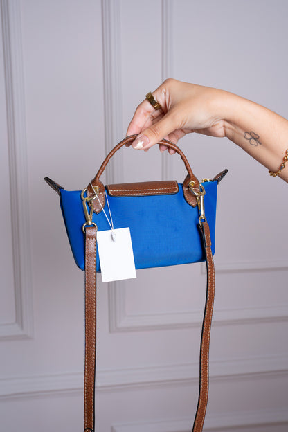 Mini Bolso “Chic París” – Azul Radiante