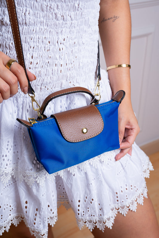 Mini Bolso “Chic París” – Azul Radiante