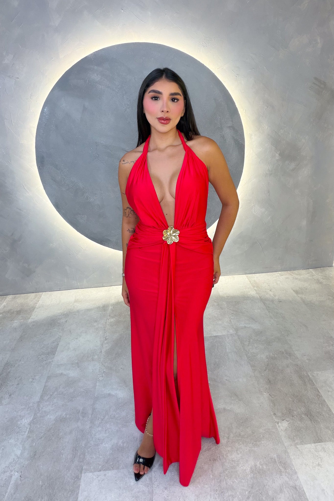 VESTIDO AMERICANO REF: LD12067 ROJO