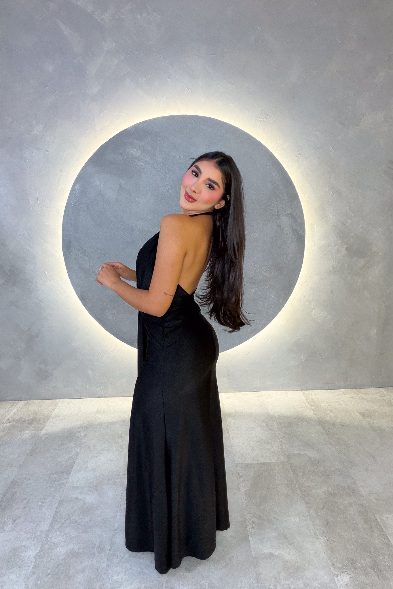 VESTIDO AMERICANO REF: LD12067 NEGRO