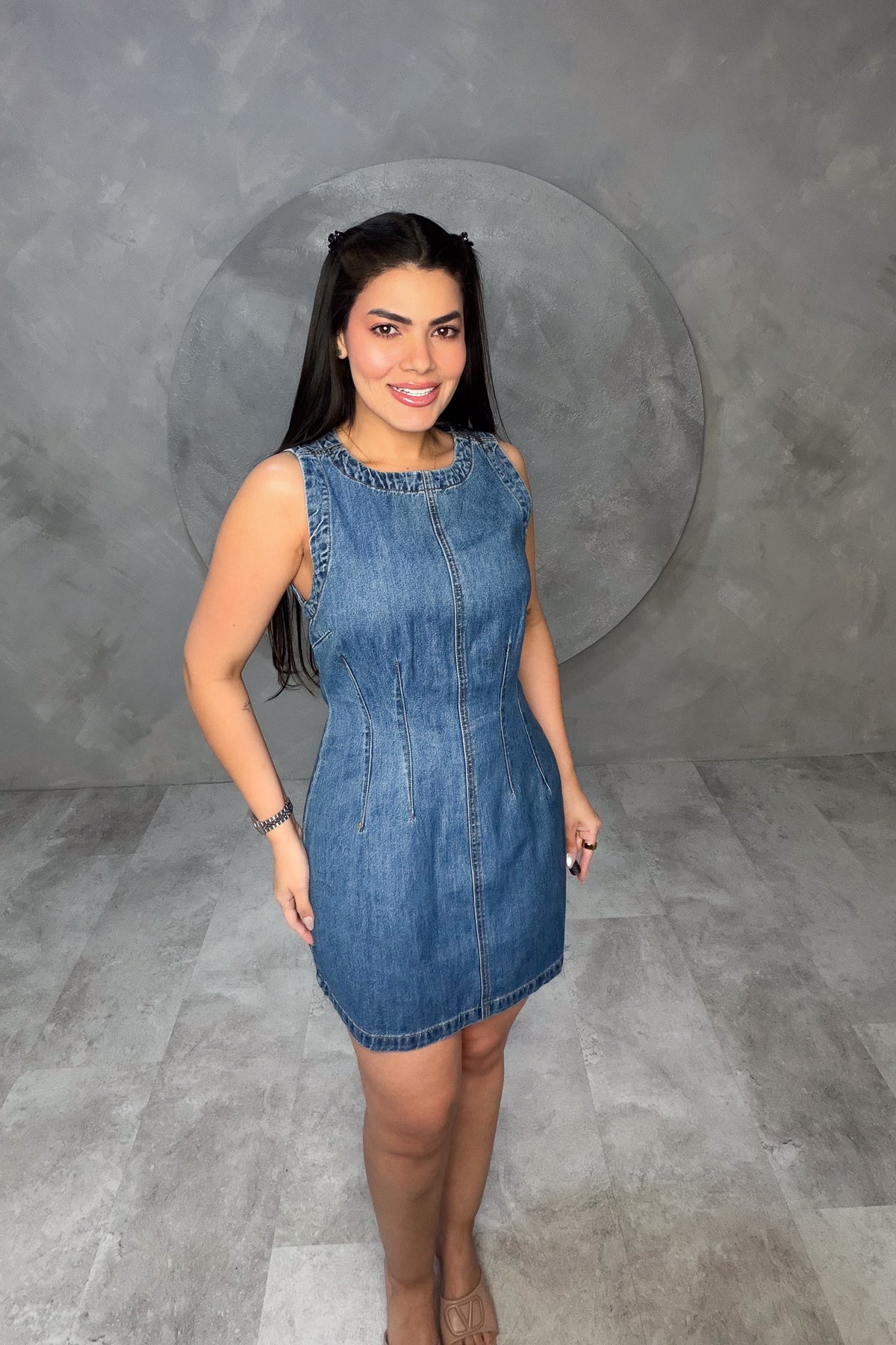 VESTIDO AMERICANO REF: MD4669 OSCURO