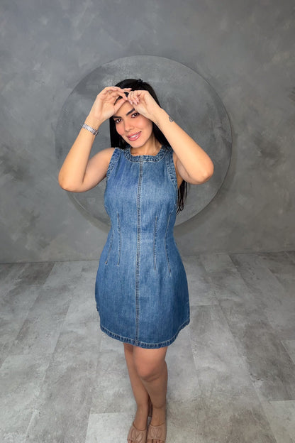 VESTIDO AMERICANO REF: MD4669 OSCURO
