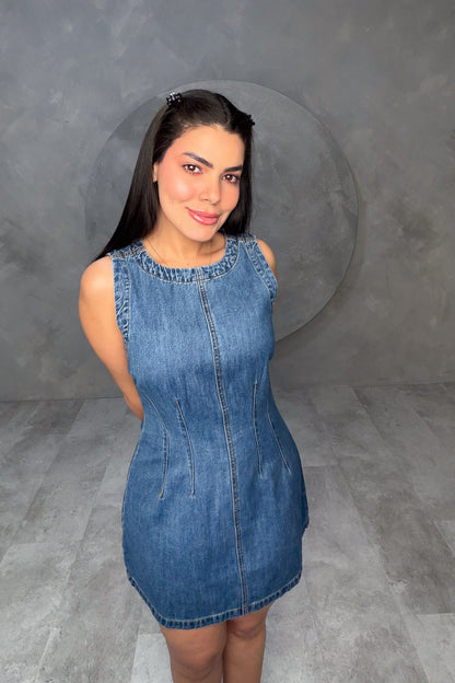 VESTIDO AMERICANO REF: MD4669 OSCURO