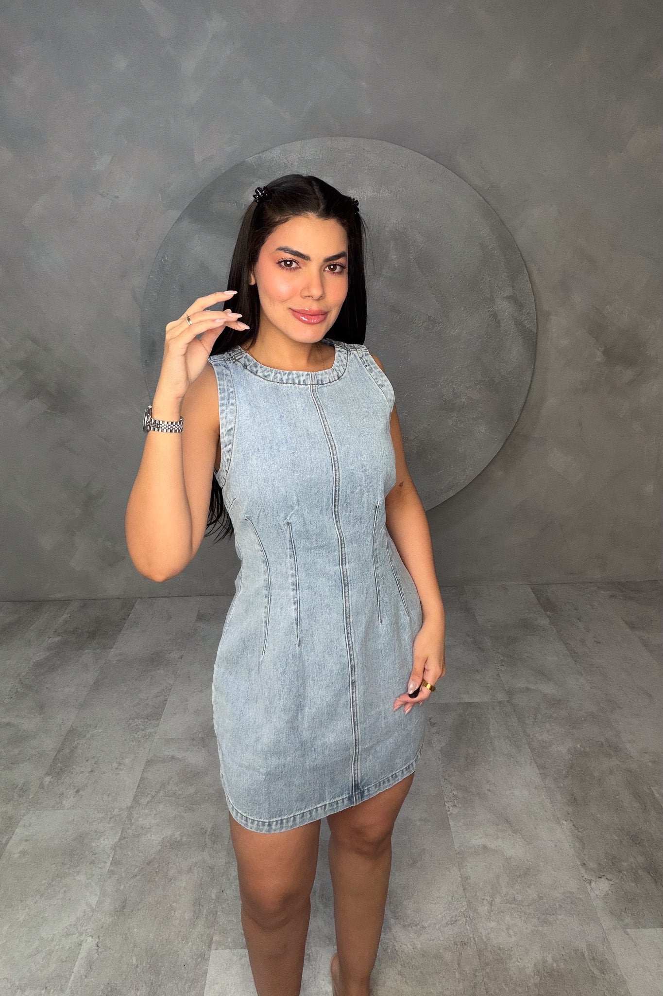 VESTIDO AMERICANO REF: MD4669 CLARO