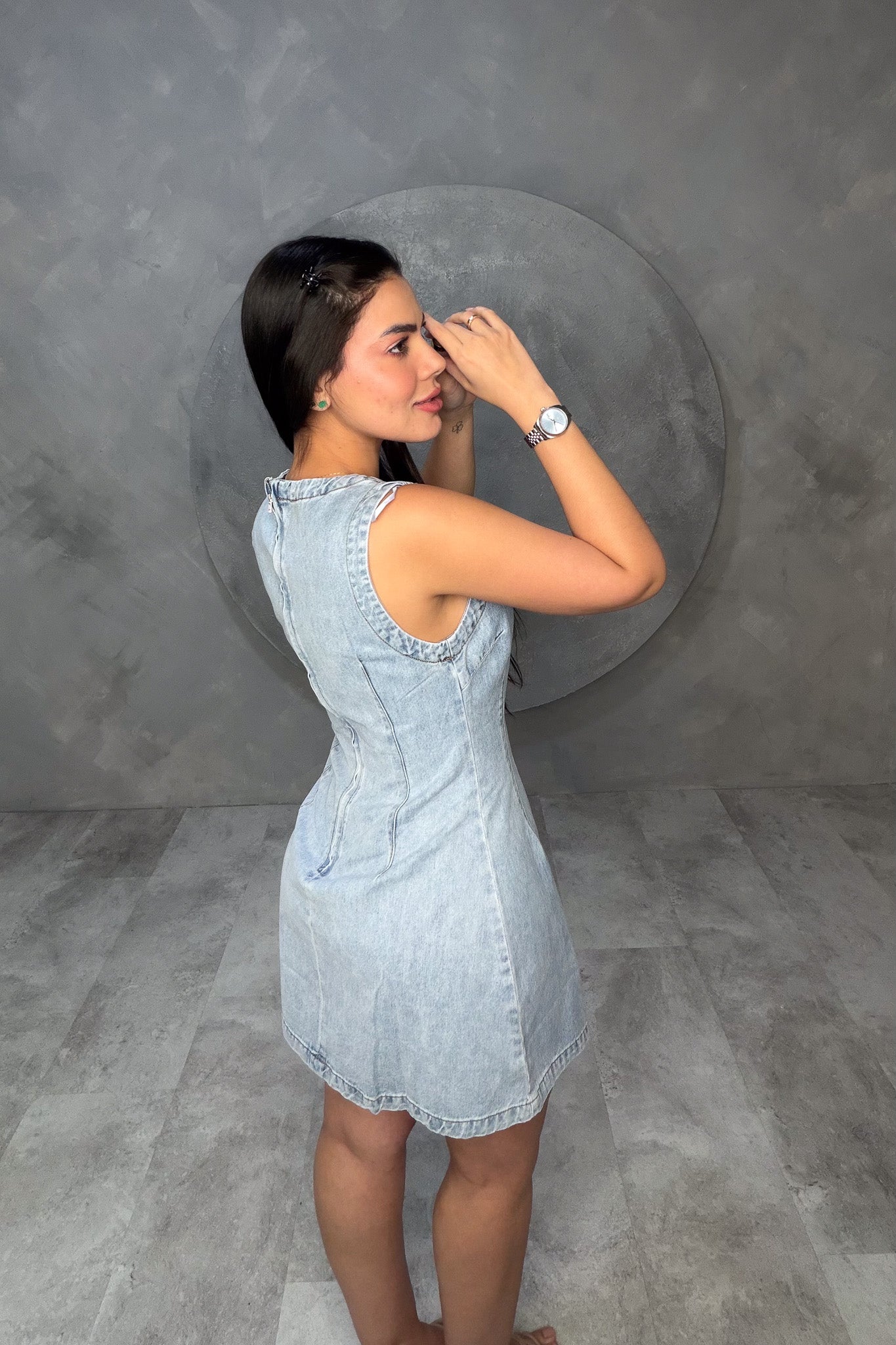 VESTIDO AMERICANO REF: MD4669 CLARO