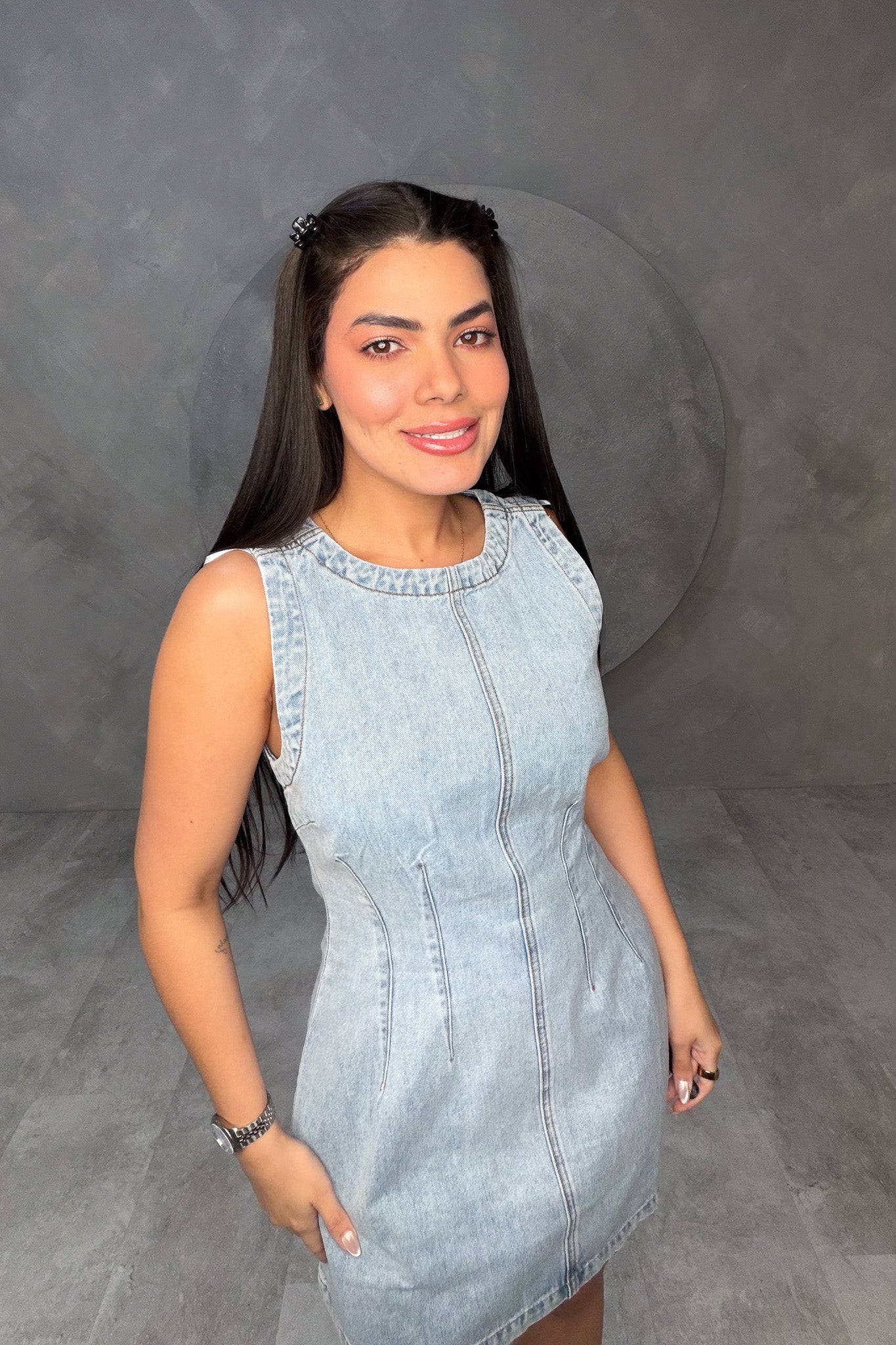 VESTIDO AMERICANO REF: MD4669 CLARO