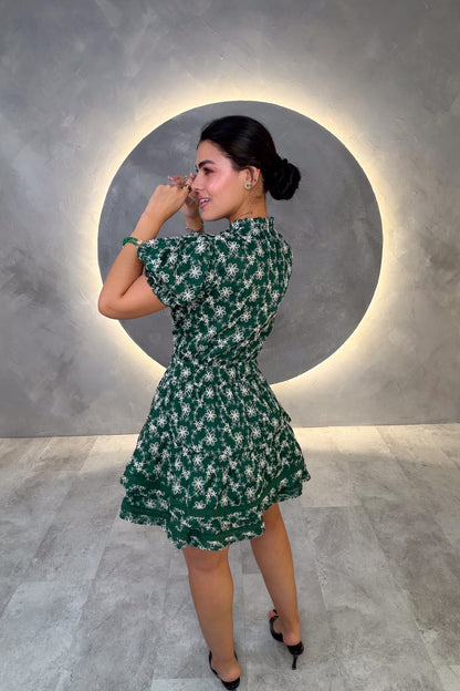 VESTIDO AMERICANO REF: MD2541M VERDE