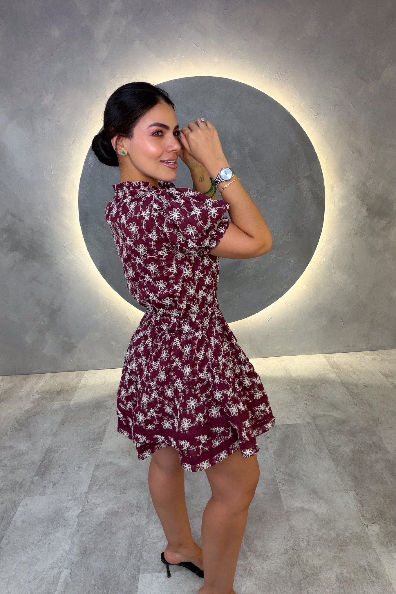 VESTIDO AMERICANO REF: MD2541M VINO
