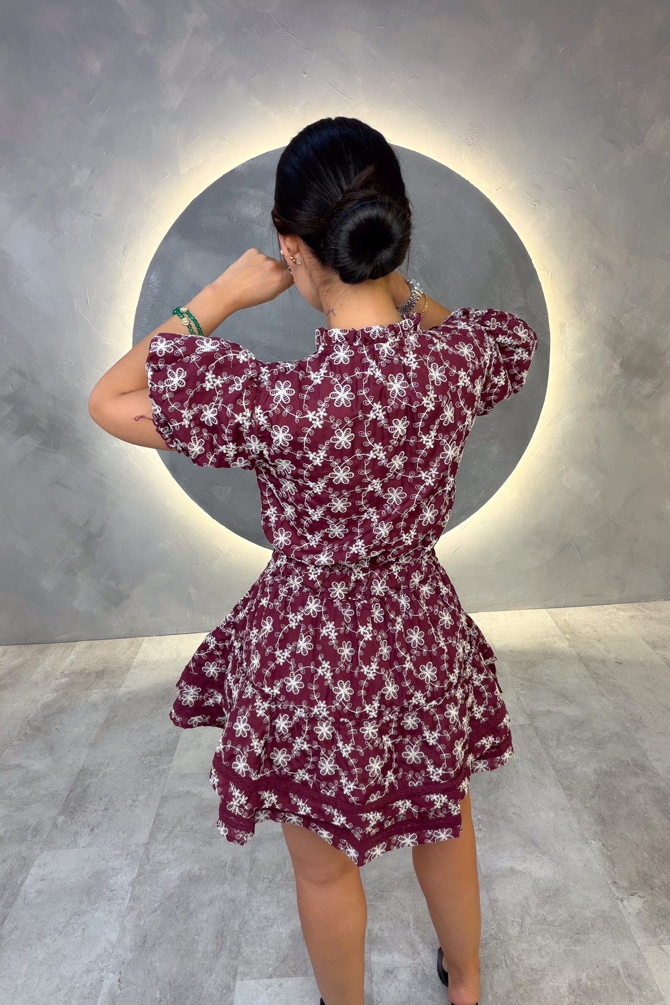 VESTIDO AMERICANO REF: MD2541M VINO