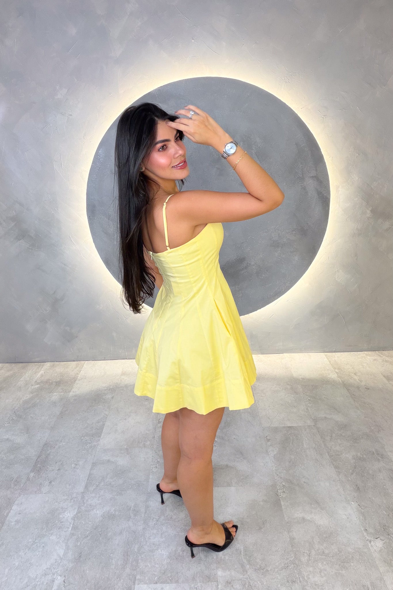 VESTIDO AMERICANO REF: ED1960 AMARILLO