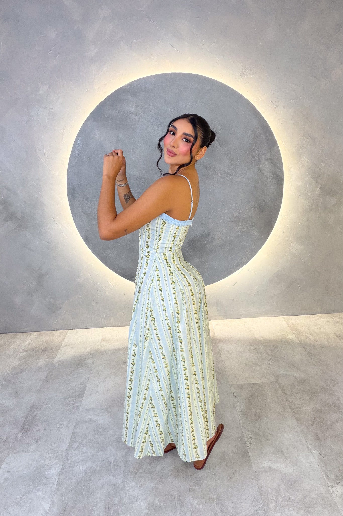 VESTIDO AMERICANO REF: MD6687 AZUL