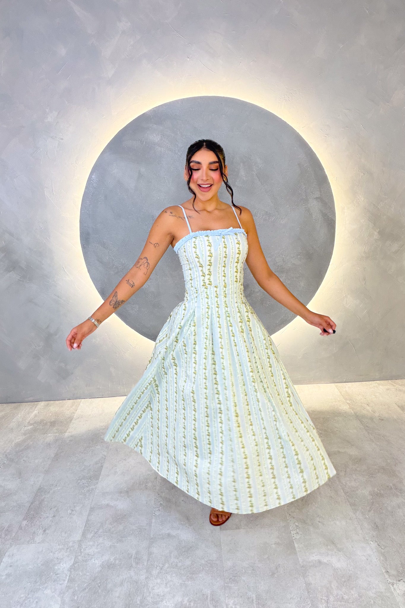 VESTIDO AMERICANO REF: MD6687 AZUL