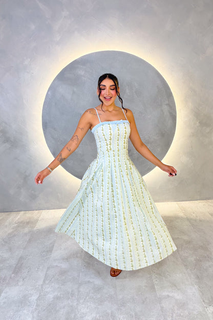 VESTIDO AMERICANO REF: MD6687 AZUL