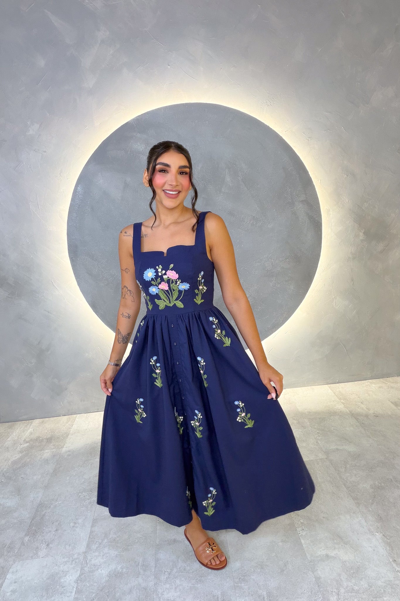 VESTIDO AMERICANO REF: MD6530 AZUL