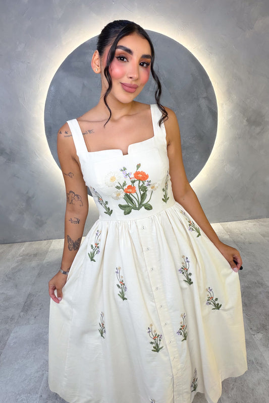 VESTIDO AMERICANO REF: MD6530 BEIGE