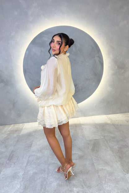 VESTIDO AMERICANO REF: IDO14874 VAINILLA