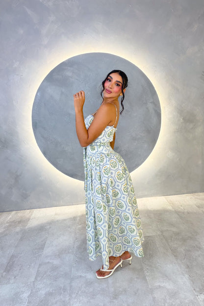 VESTIDO AMERICANO REF: MD6856 AZUL