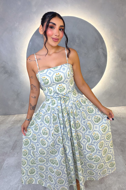 VESTIDO AMERICANO REF: MD6856 AZUL