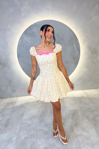 VESTIDO AMERICANO REF: AMARILLO