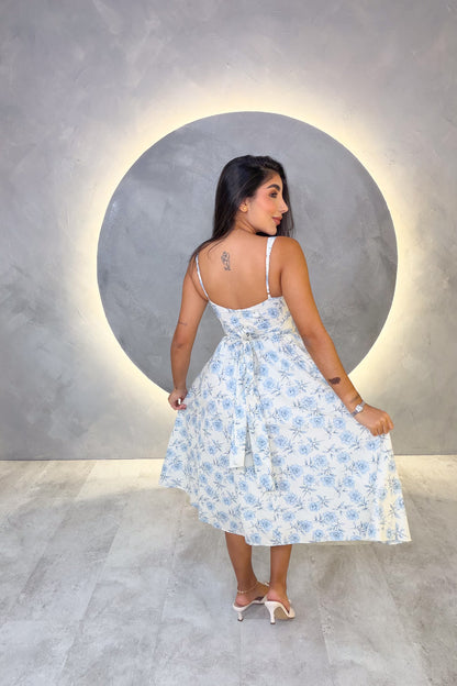 VESTIDO AMERICANO REF:D80570-7 AZUL