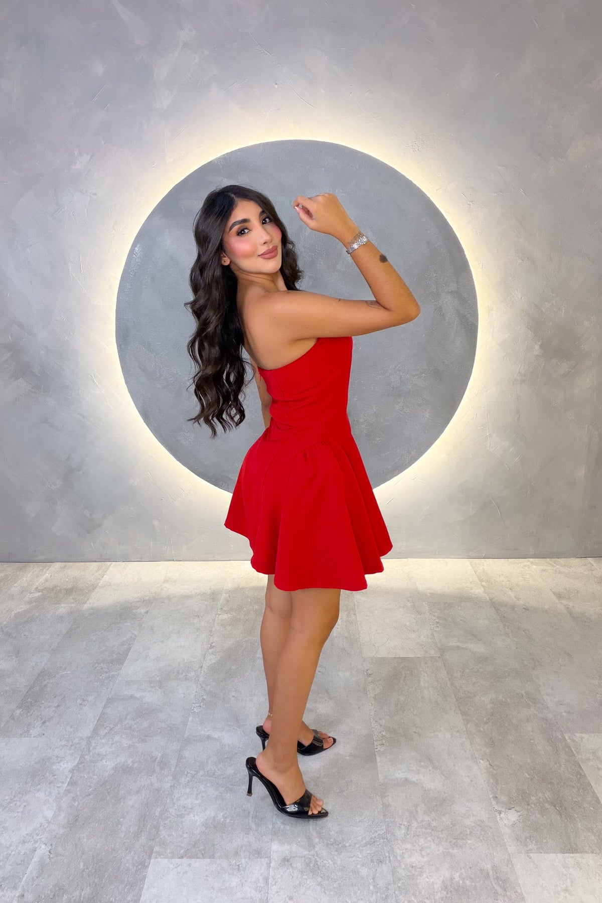 VESTIDO AMERICANO REF: LD12593 ROJO