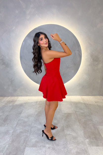 VESTIDO AMERICANO REF: LD12593 ROJO
