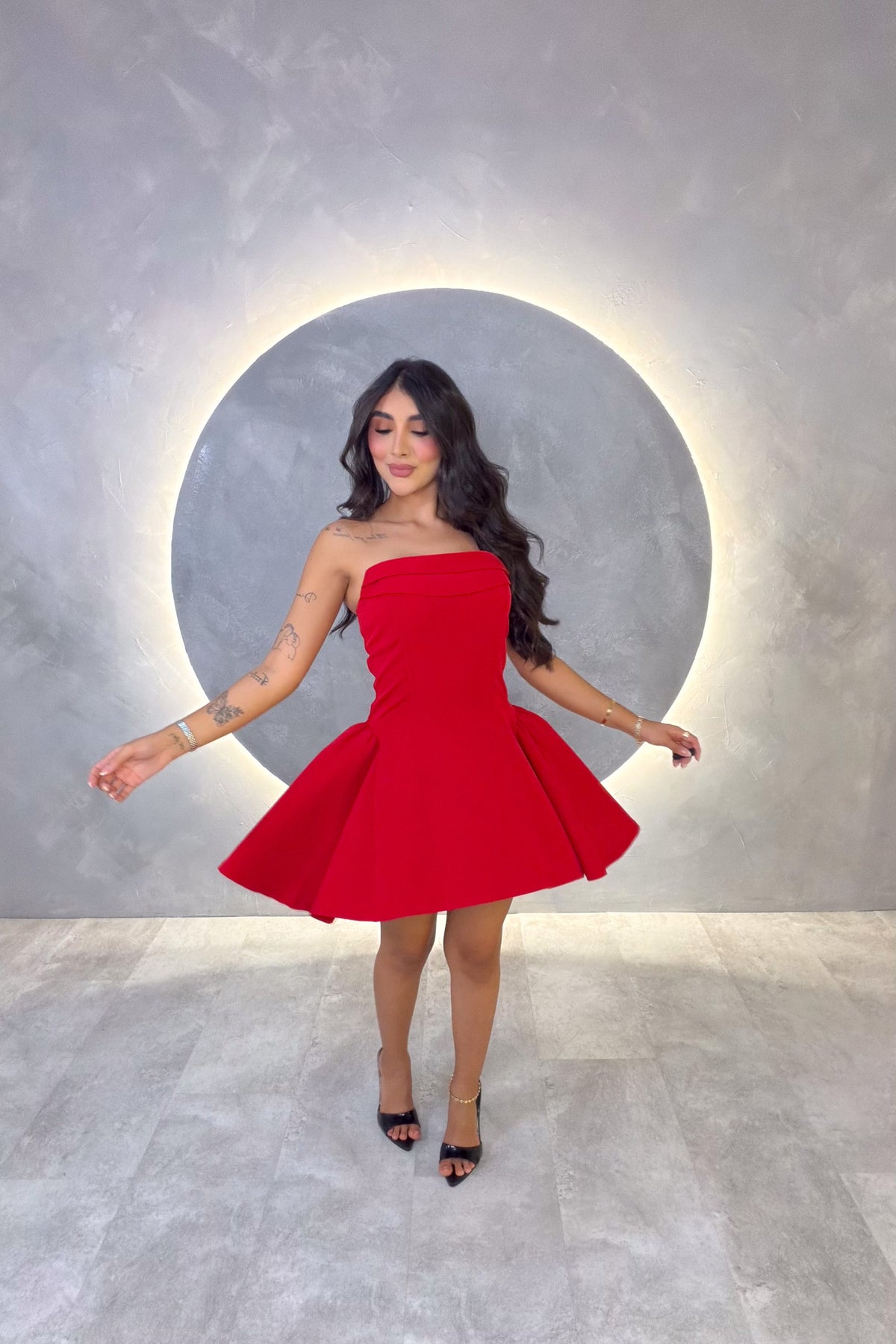 VESTIDO AMERICANO REF: LD12593 ROJO