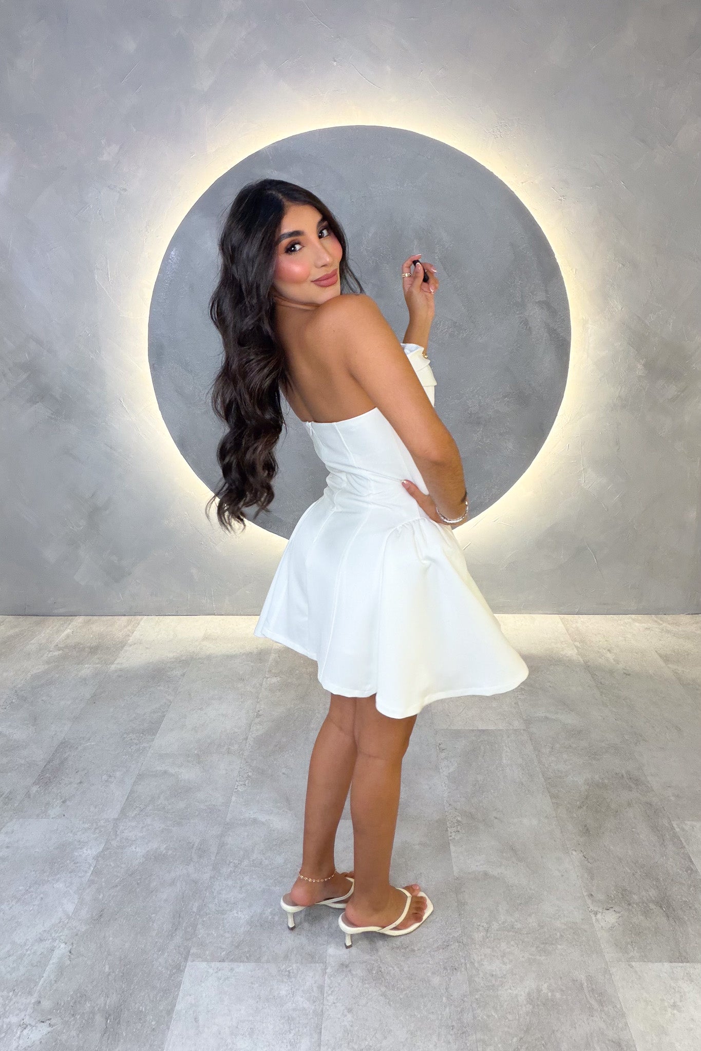 VESTIDO AMERICANO REF: LD12593 BLANCO