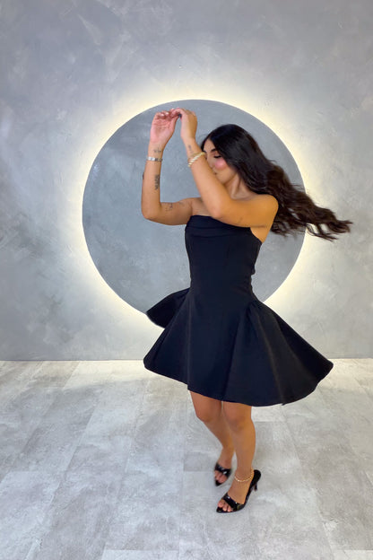 VESTIDO AMERICANO REF: LD12593 NEGRO