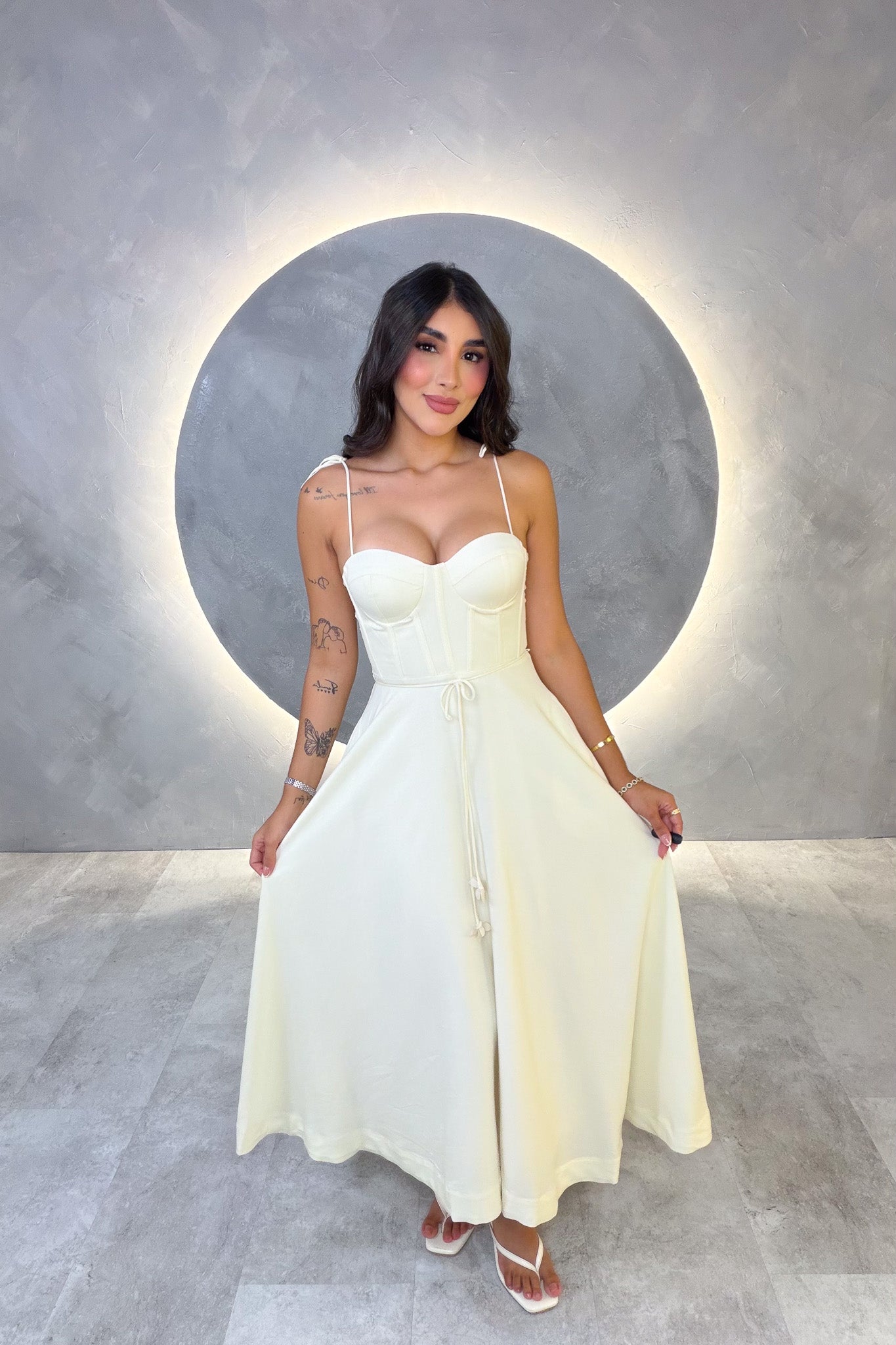VESTIDO AMERICANO REF: ED1977 BEIGE