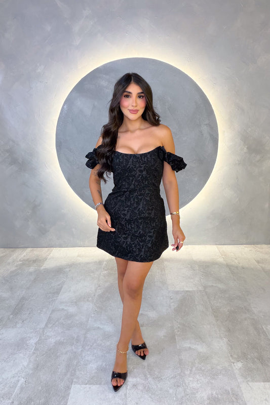 VESTIDO AMERICANO REF: LD12577 NEGRO