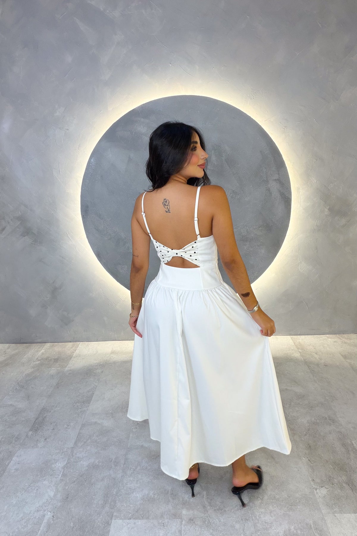 VESTIDO AMERICANO REF: MD6741 BLANCO