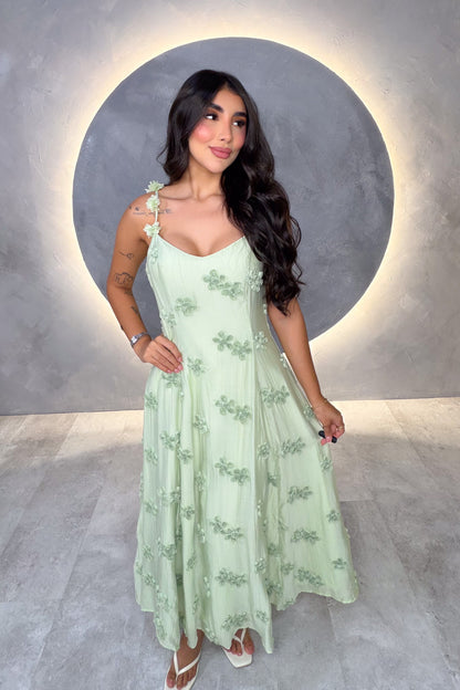 VESTIDO AMERICANO REF:MD6694 VERDE