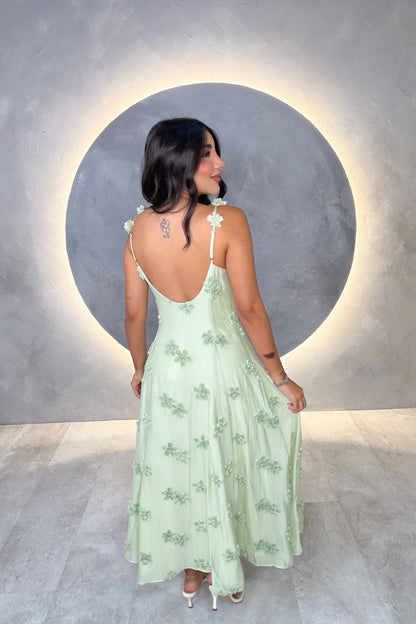 VESTIDO AMERICANO REF:MD6694 VERDE