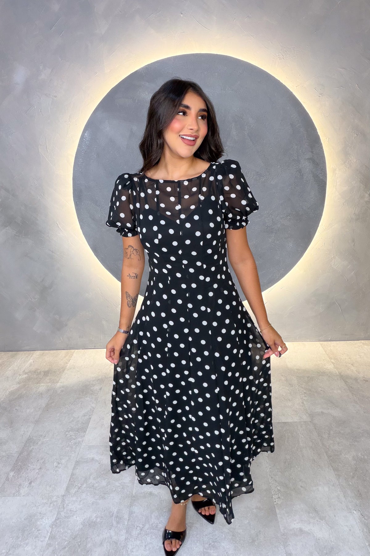 VESTIDO AMERICANO REF:MD7005 NEGRO