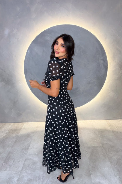 VESTIDO AMERICANO REF:MD7005 NEGRO