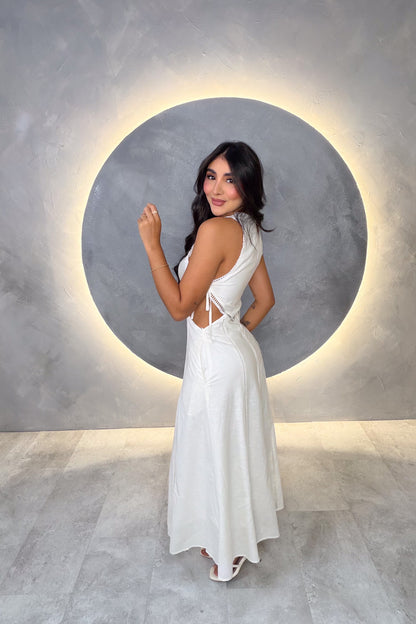 VESTIDO AMERICANO REF:HD0287 BLANCO