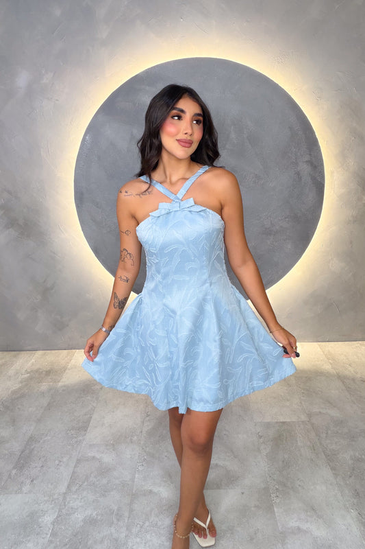 VESTIDO AMERICANO REF:LD12459 AZUL
