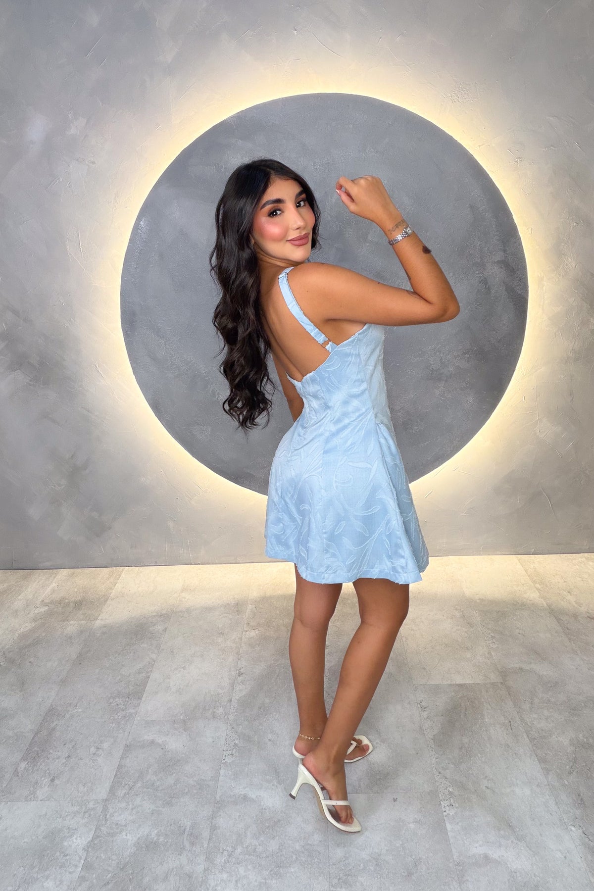 VESTIDO AMERICANO REF:LD12459 AZUL